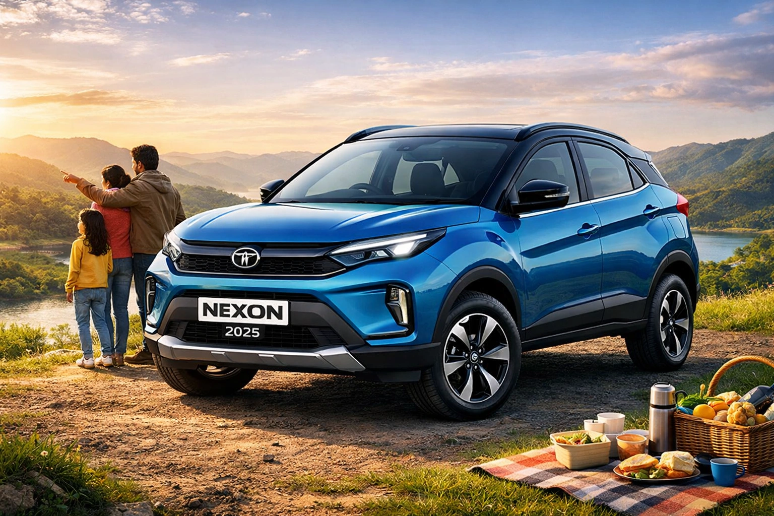 Tata Nexon 2025 – Stylish, Fuel-Efficient, and Safe SUV for Family